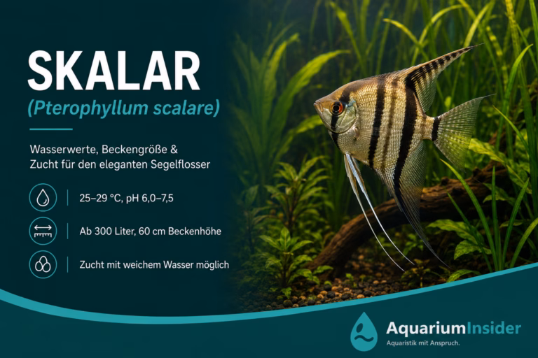 Skalar Haltung 2026: Wichtige Wasserwerte, Größe & Zucht Skalar Haltung - Pterophyllum scalare im Aquarium