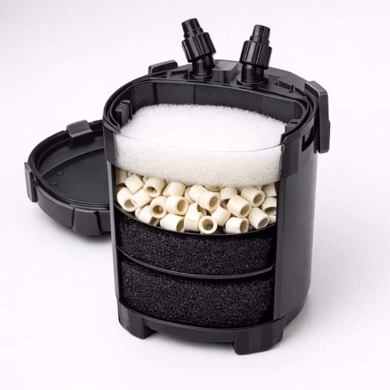 Außenfilter bestücken