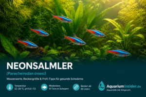 Neonsalmler Schwarm im gut bepflanzten Aquarium – Wasserwerte und Beckengröße im Blick