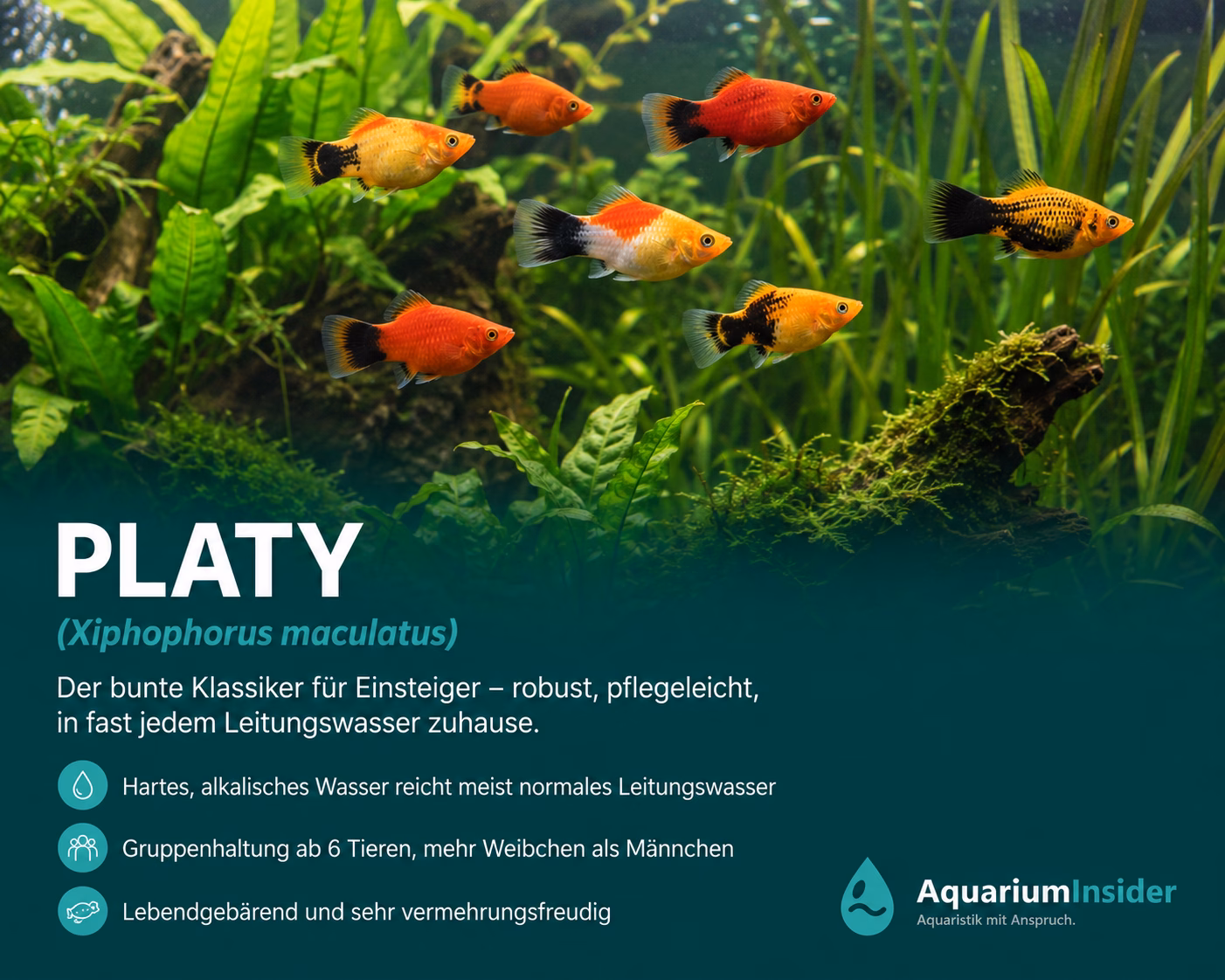 Platy im Aquarium