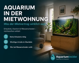 Aquarium in der Mietwohnung im Wohnzimmer, Symbolbild zum Mietrecht