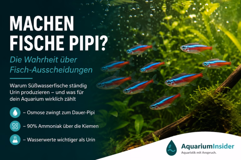 Machen Fische Pipi? Die Wahrheit über Fisch-Ausscheidungen Machen Fische Pipi und gehen sie aufs Klo? Die Antwort inklusive Osmoregulation, Ammoniak-Ausscheidung über die Kiemen und was das für deine Aquarium-Wasserwerte bedeutet. Machen Fische Pipi – Süßwasserfische in einem gepflegten Aquarium