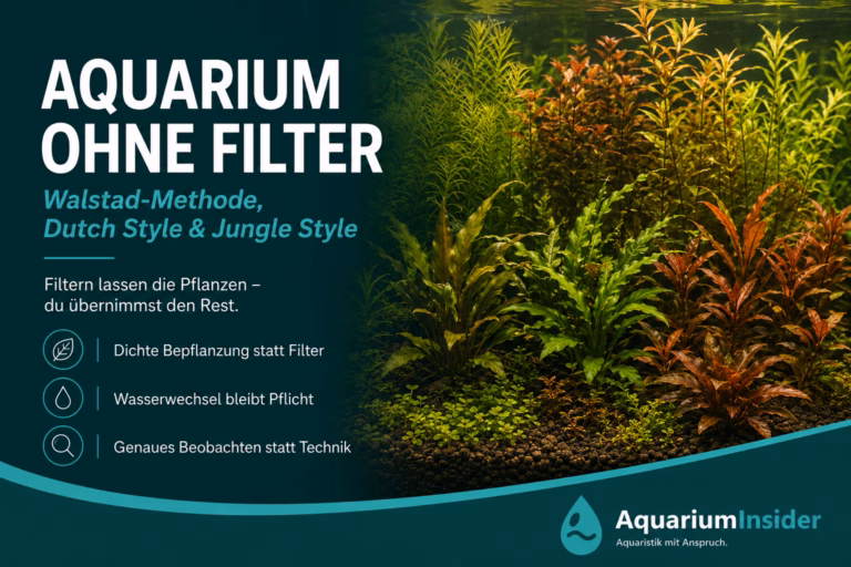 Aquarium ohne Filter: Die Wahrheit über 3 Methoden Aquarium ohne Filter mit dichter Bepflanzung nach der Walstad-Methode