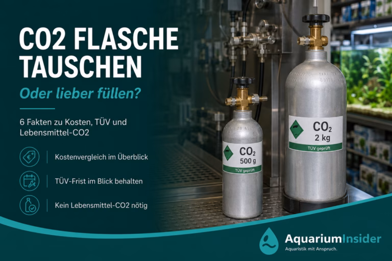 CO2 Flasche tauschen oder füllen im Aquarium