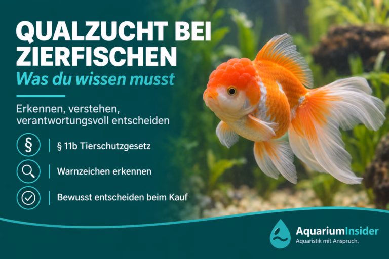 Qualzucht bei Zierfischen: Verboten - und dennoch im Handel Qualzucht bei Zierfischen – Schleierschwanz-Goldfisch als Beispiel im Beitragsbild