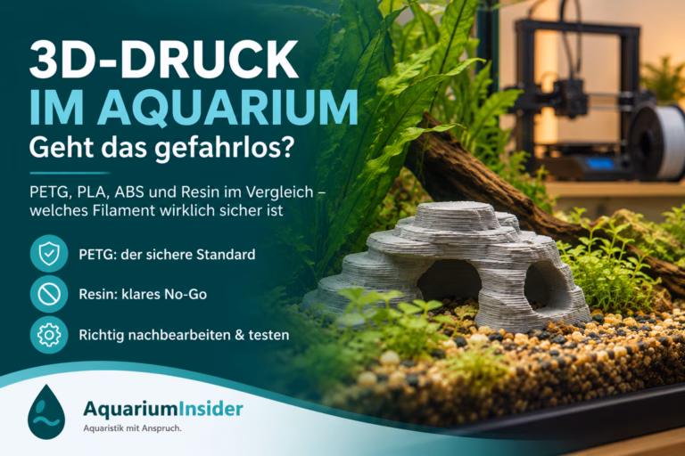 3D-Druck im Aquarium: PETG-Höhle als sichere Deko im Süßwasserbecken